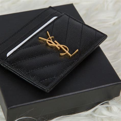 ysl card holder burgundy|ysl card cases.